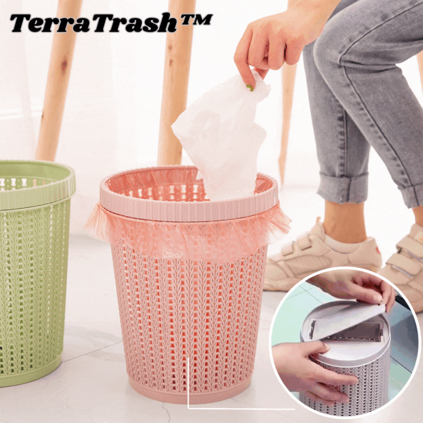 TerraTrash™ - Umweltfreundlicher Mülleimer mit integriertem Beutelhalter