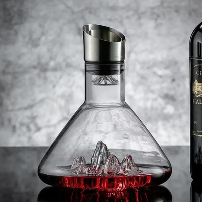 Eleganter Weinbelüfter-Ausgießer für ein geschmeidiges, sedimentfreies Weinerlebnis