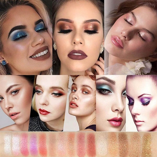ShimmerGlam™ | 10 Farben Sparkle Shimmer Lidschatten-Palette