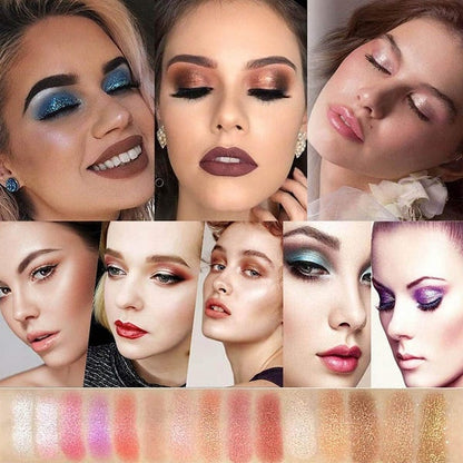 ShimmerGlam™ | 10 Farben Sparkle Shimmer Lidschatten-Palette