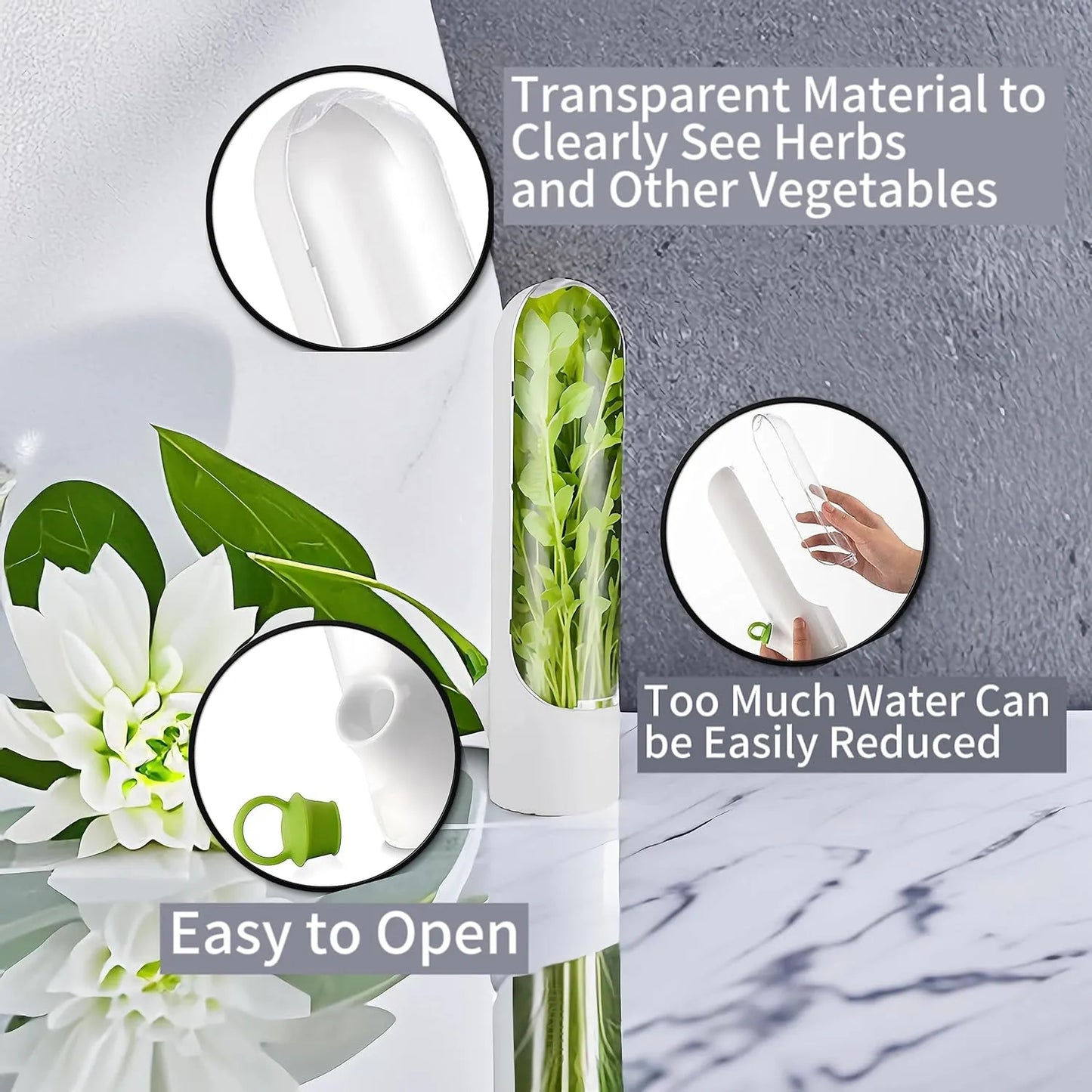 HerbPod™ | Frischhaltebehälter für Gemüse und Kräuter