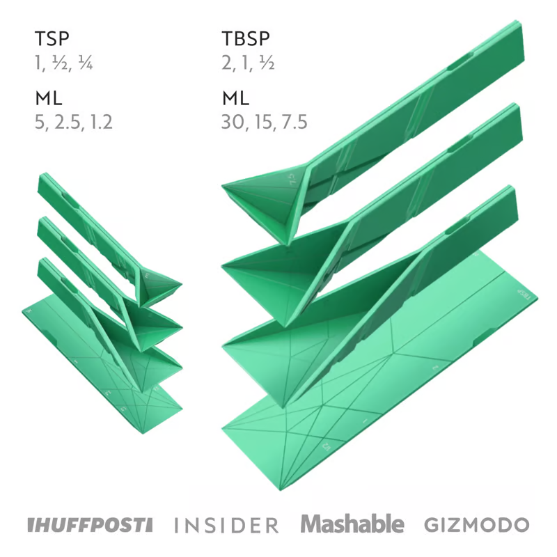 SnapScoop™ - 3-in-1 verstellbarer Messlöffel für Backen und Kochen