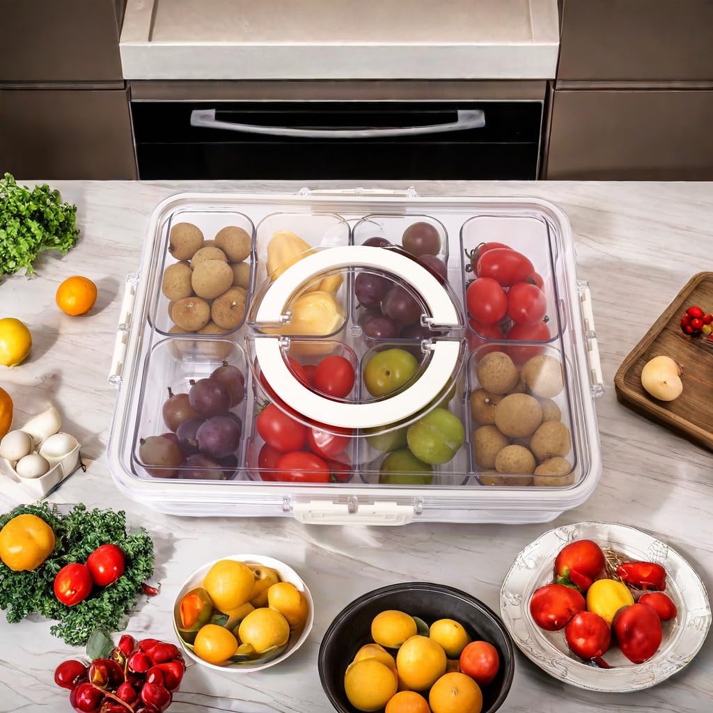 SnackEase™ - Tragbare Snackbox mit sicherem Deckel