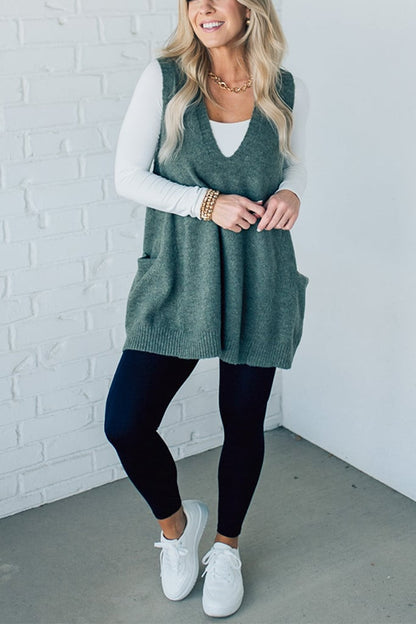 Cozyknit™ | Cozy Pocket Pullover-Weste