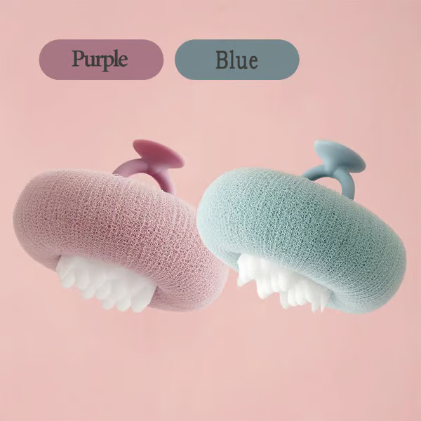 Weicher Sonnenblumen-Saug-Badeball für sanfte Reinigung