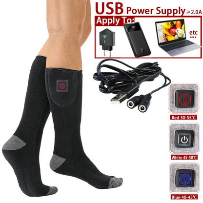 ThermaStep™ - USB Wiederaufladbare Elektrisch Beheizte Socken für den Außenbereich