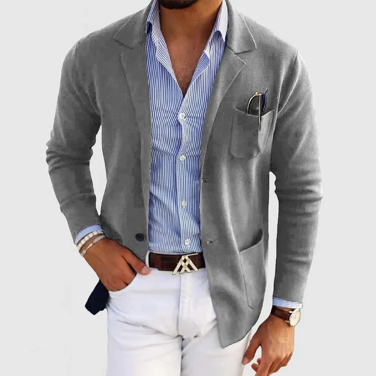 ChillChaser™ | Stilvoller Herrenblazer mit lässigen Knopftaschen und Reverskragen