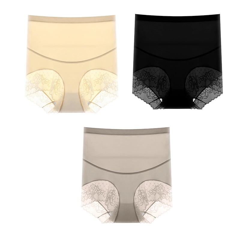 Heißer Stil Seidiges Höschen mit hoher Taille