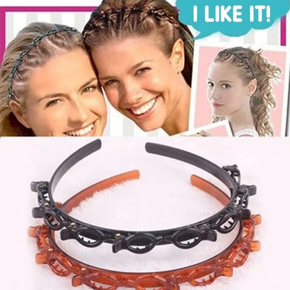Eleganter Haar-Clip mit doppelt seitlichem Pony für mühelose Stylings