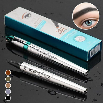 BrowFork™ – 3D Wasserdichter Augenbrauenstift mit 4-Zinken-Spitze