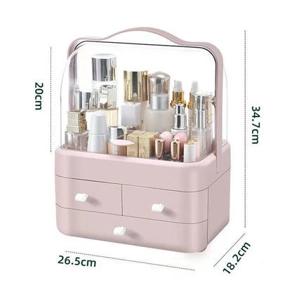 GlowNest™ Tragbarer Make-up Organizer mit Griff und Schubladen