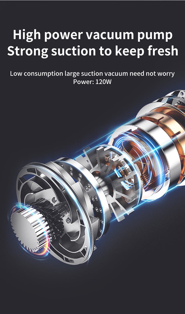 FreshSeal™ - Mini kabelloser Vakuumiergerät für Lebensmittel zur Frischeerhaltung