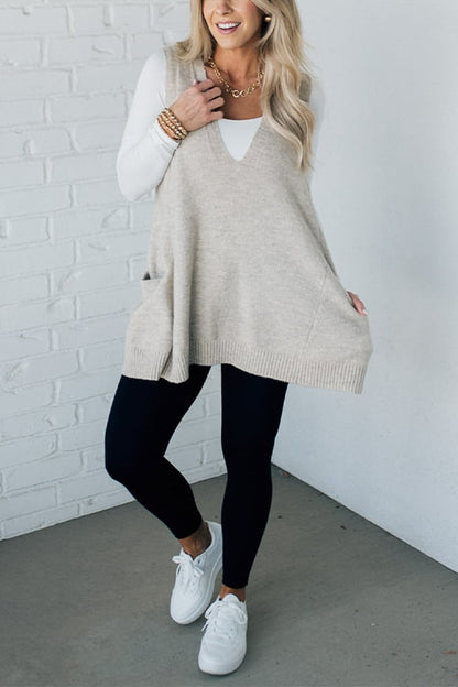 Cozyknit™ | Cozy Pocket Pullover-Weste