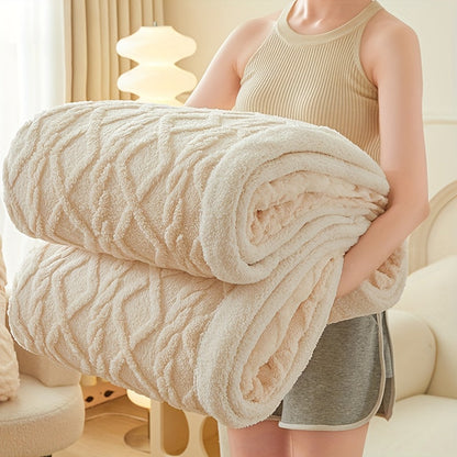 CozyNest™ - Weiche Korallenfleece-Wohndecke für ganzjährigen Komfort