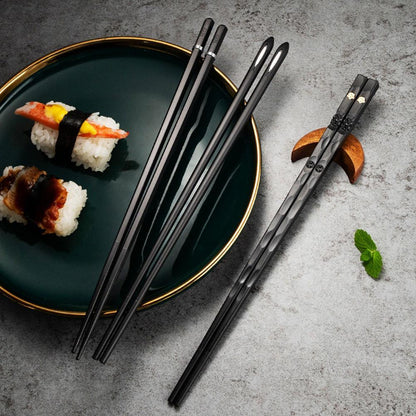 Umweltfreundliches elegantes Bambus-Stäbchen-Set für Essen und Unterhaltung