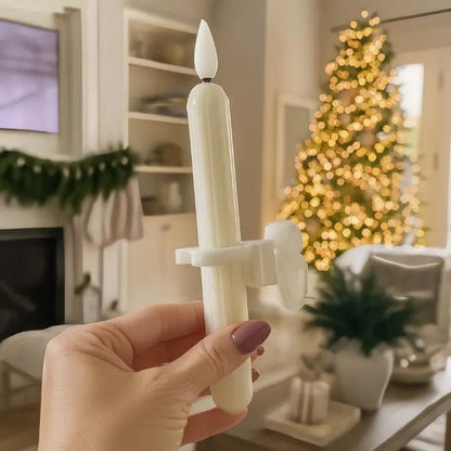 GlowHaven™ - Set mit 6 LED-Fensterkerzen mit flackernder Flamme