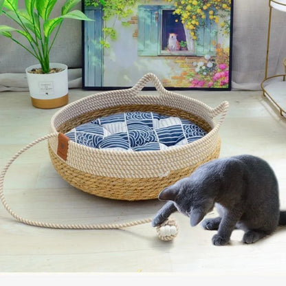 PurrNest - Ultimatives Gemütliches Katzenbett für Komfort zu jeder Jahreszeit