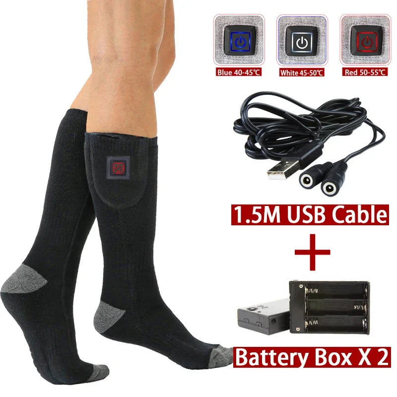 ThermaStep™ - USB Wiederaufladbare Elektrisch Beheizte Socken für den Außenbereich