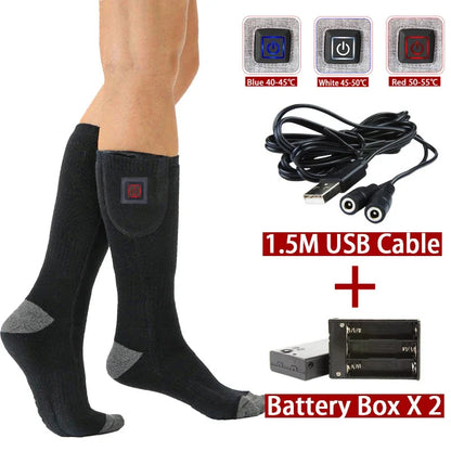 ThermaStep™ - USB Wiederaufladbare Elektrisch Beheizte Socken für den Außenbereich