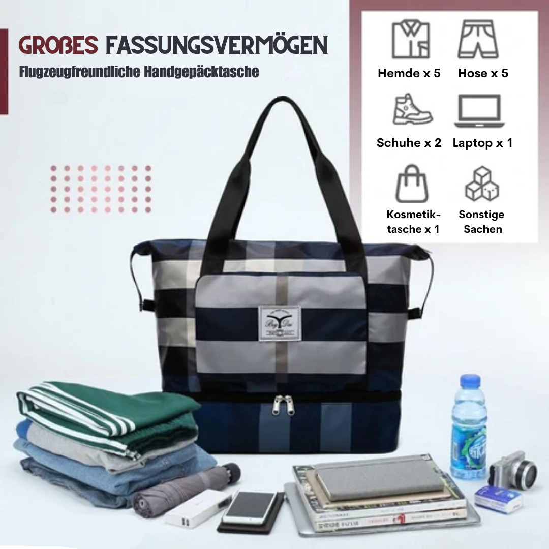 PackFlex - Erweiterbare Reisetasche, damit Ihnen nie der Platz ausgeht
