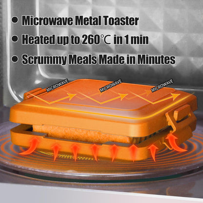 Kompakter Mikrowellen-Toastie-Sandwichmaker für schnelle Snacks