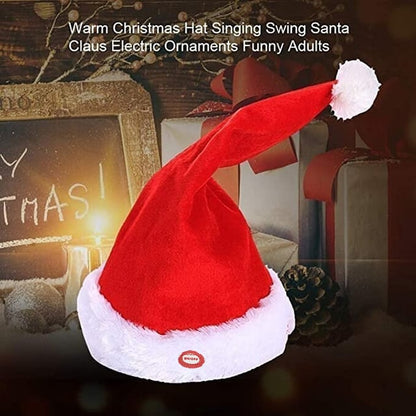 CheerCap™ - Singender & Tanzender Elektrischer Weihnachtsmannhut für Spaß in der Feiertagszeit