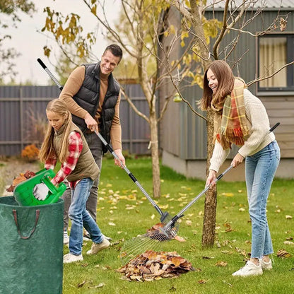 Vielseitiger leichter Gartenrechen für Hof- und Rasenpflege