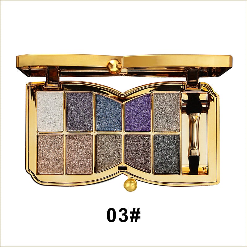 ShimmerGlam™ | 10 Farben Sparkle Shimmer Lidschatten-Palette