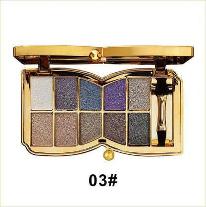 ShimmerGlam™ | 10 Farben Sparkle Shimmer Lidschatten-Palette