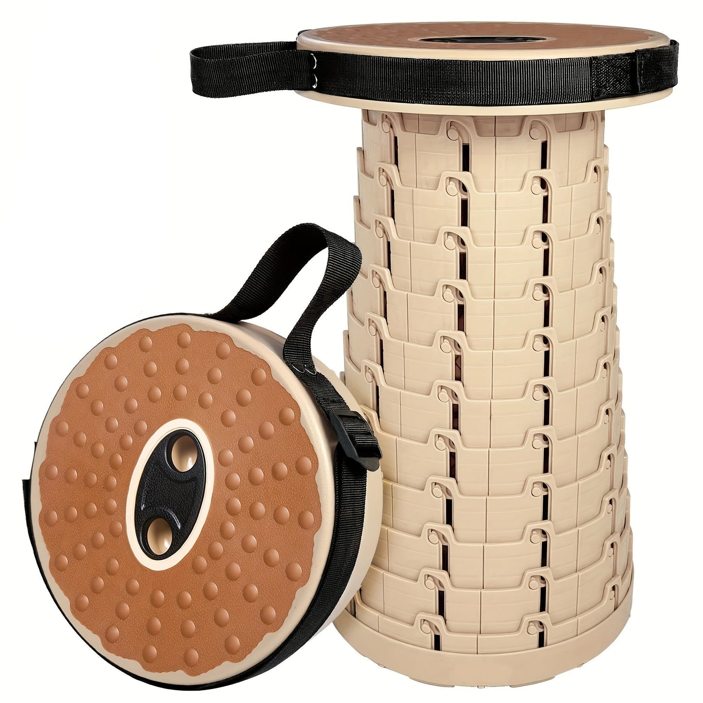 FoldAway™ - 12-fach verstellbarer Klapphocker mit gepolsterter Sitzfläche