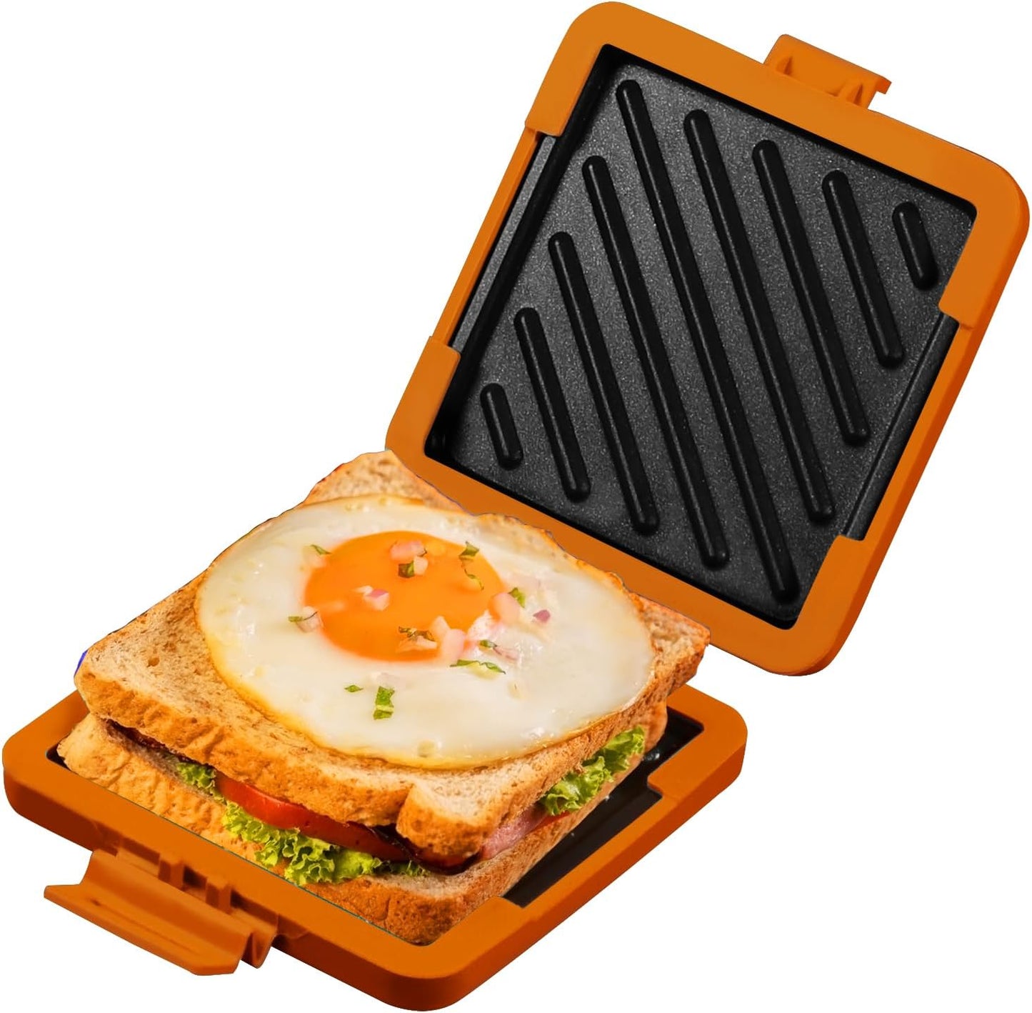 Kompakter Mikrowellen-Toastie-Sandwichmaker für schnelle Snacks