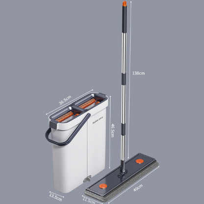 CleanPro 360° Freihändiges Mop- und Wringer-Eimer-Set