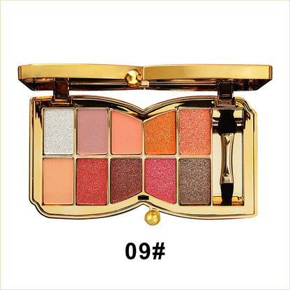 ShimmerGlam™ | 10 Farben Sparkle Shimmer Lidschatten-Palette