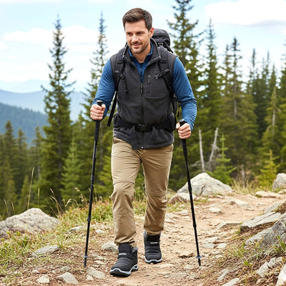 Bequeme wasserdichte Winter-Wanderschuhe zum Hineinschlüpfen