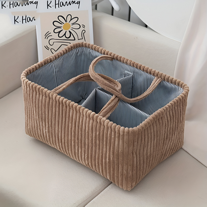 StorEase™ - Polyester Aufbewahrungskorb mit Fächern