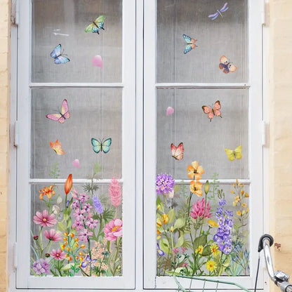 Petaluxe™ | Bunte Blumenaufkleber für Ihr Fenster!