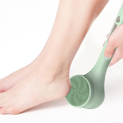 GlowEase™ Wiederaufladbare Elektrische Badbürste mit langem Griff