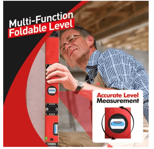 Multifunktionales Klapp-Wasserwaage für präzise Heimwerkerprojekte