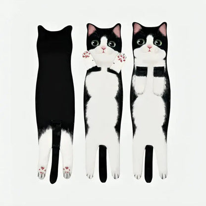 CozyNest™ - Weiches Baumwollhandtuch mit Katzenmotiv