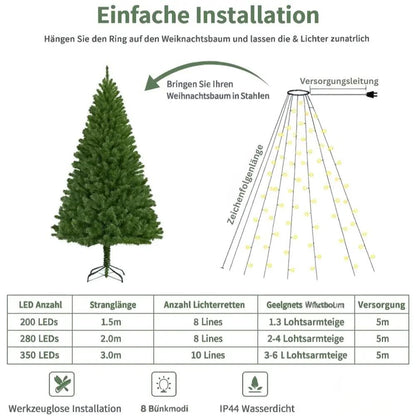 LedDeko™ - Schnellleuchtender Weihnachtsbaum für warme festliche Atmosphäre