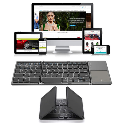 TechSwift™ - Faltbare Mini Bluetooth-Tastatur mit Touchpad für mobile Geräte