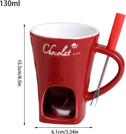 ChocoLuxe™ - Elegantes Schokoladen-Fondue-Becher-Set