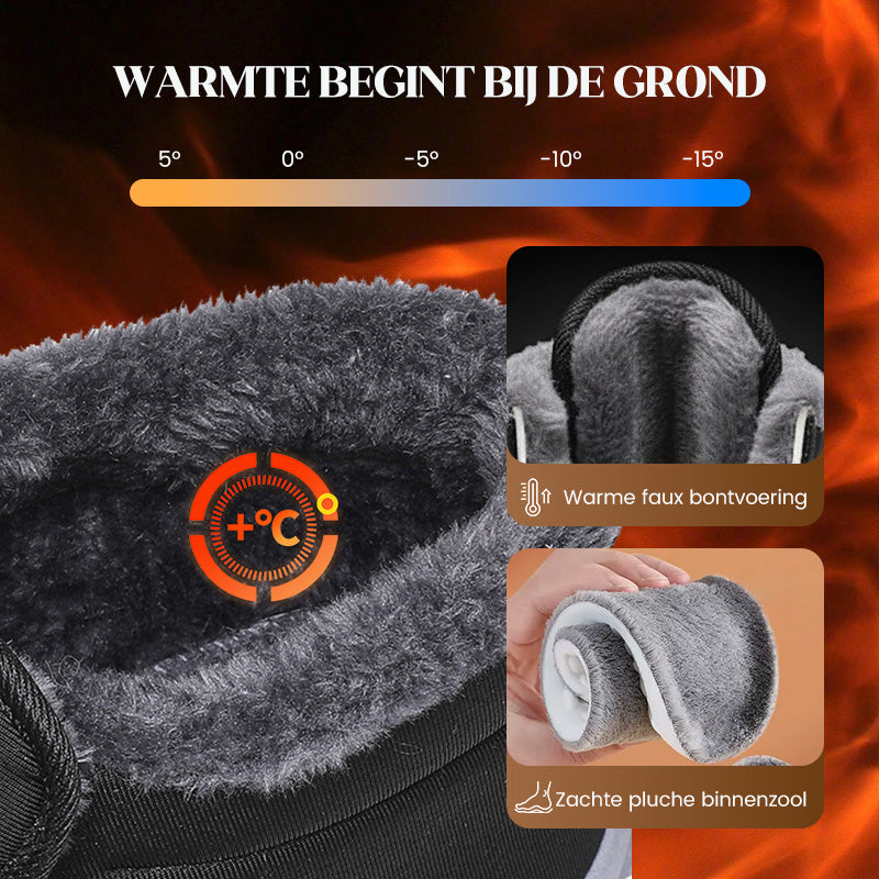 Bequeme wasserdichte Winter-Wanderschuhe zum Hineinschlüpfen