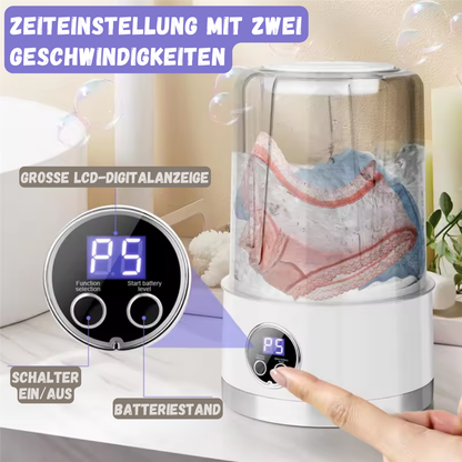 Kompakte tragbare Mini-Waschmaschine für Reisen und kleine Räume
