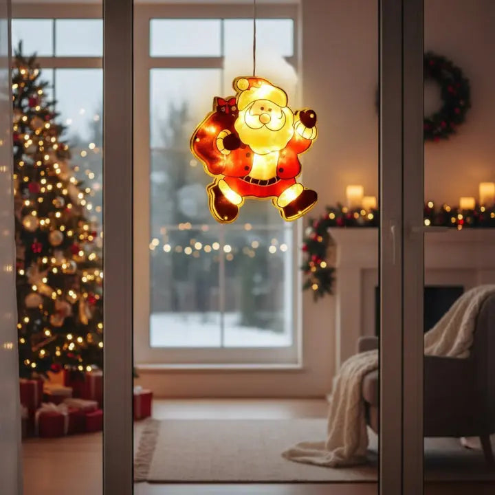 BrightGlow™ - LED Weihnachtsfensterlicht Dekoration