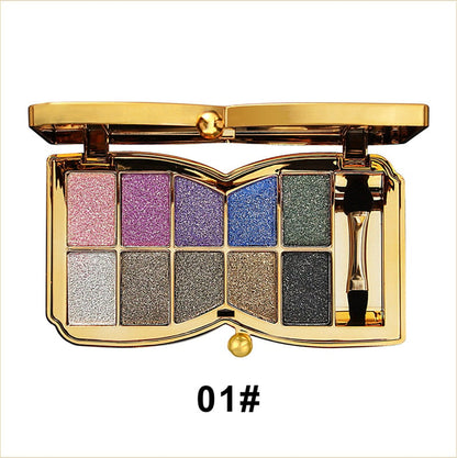 ShimmerGlam™ | 10 Farben Sparkle Shimmer Lidschatten-Palette
