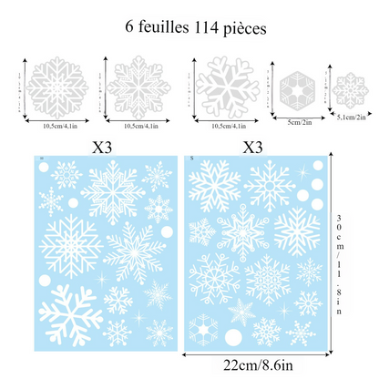 Festliches Weihnachtsaufkleber-Set für Bastel- und Scrapbooking-Projekte