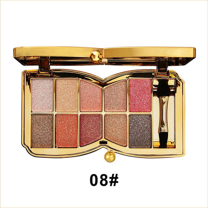 ShimmerGlam™ | 10 Farben Sparkle Shimmer Lidschatten-Palette
