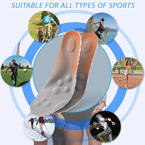 Superweiche 4D Cloud Memory-Schaum-Einlegesohlen