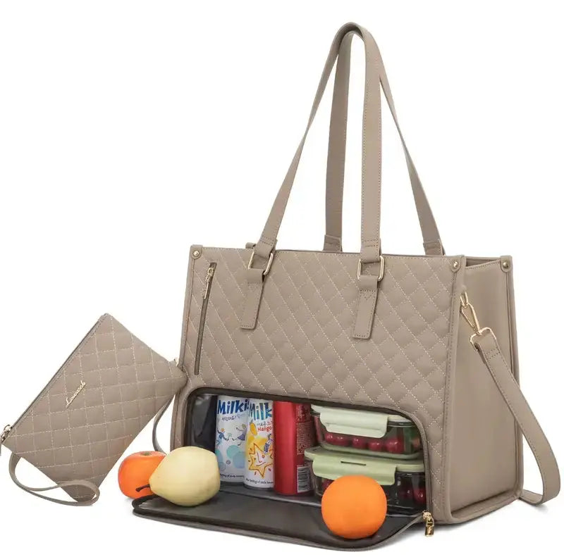 Isolierte Laptoptasche mit mehreren Fächern für Arbeit und Reisen